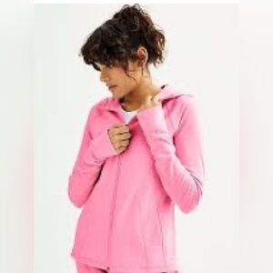 Tek Gear Women's Large Pink Zipper Hoodie Lightweight